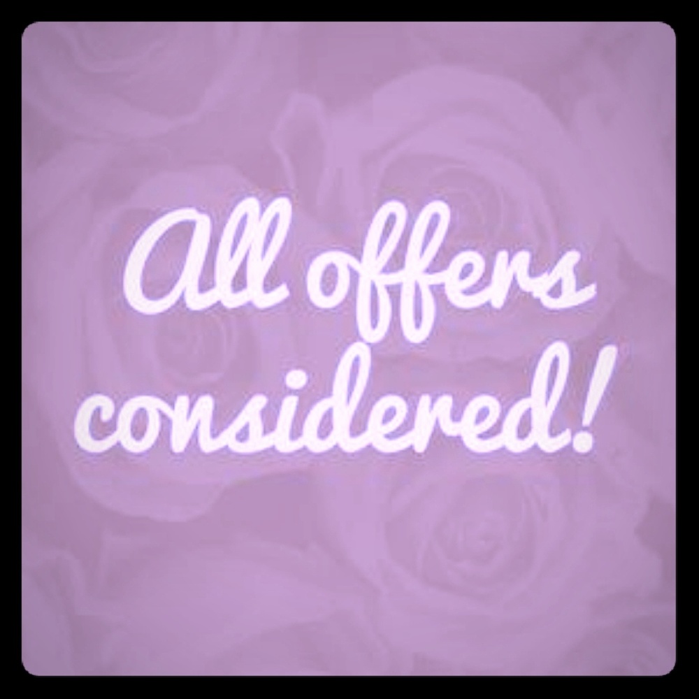 Im very happy to accept any reasonable offers :)!